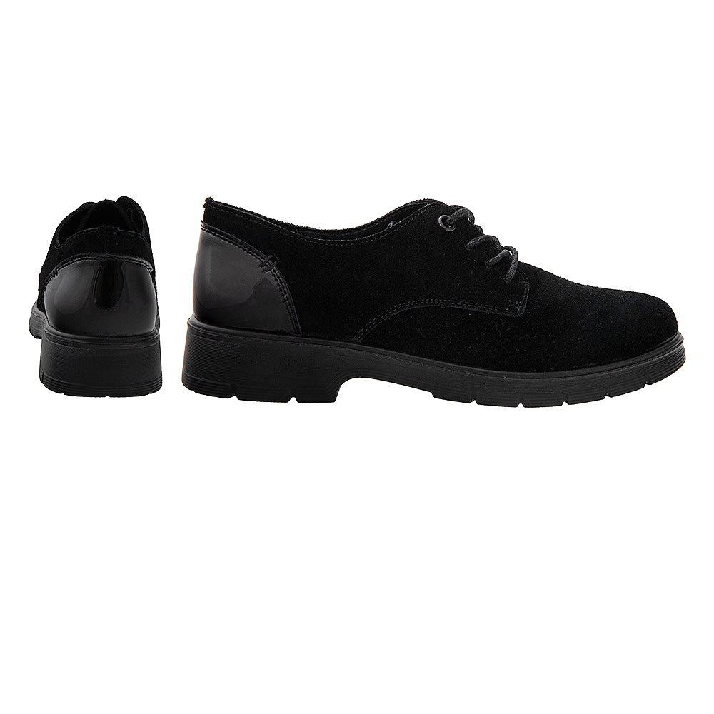 Pantofi casual dama 3158 negri velur