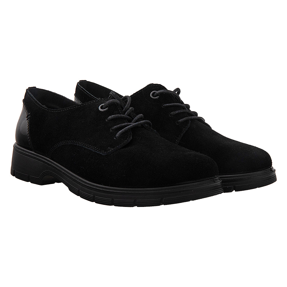 Pantofi casual dama 3158 negri velur