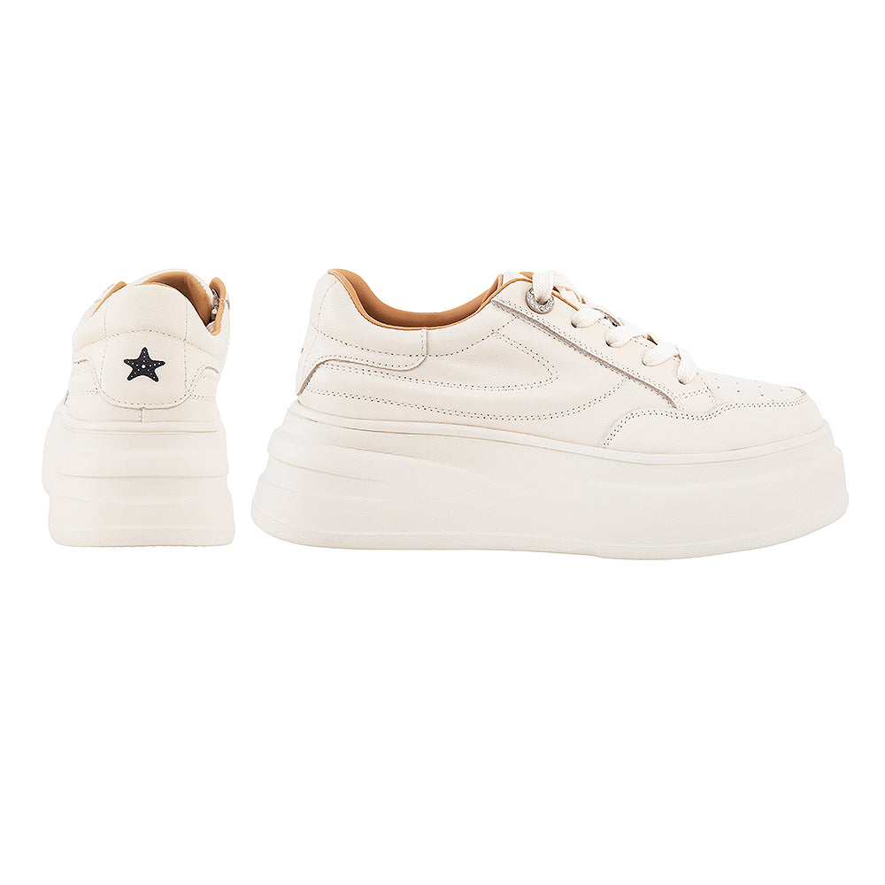 Sneakers cu talpă înaltă 5001-6 bej