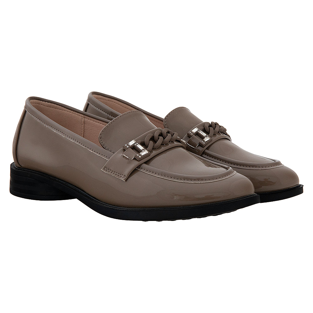 Pantofi casual dama 3090 gri lac