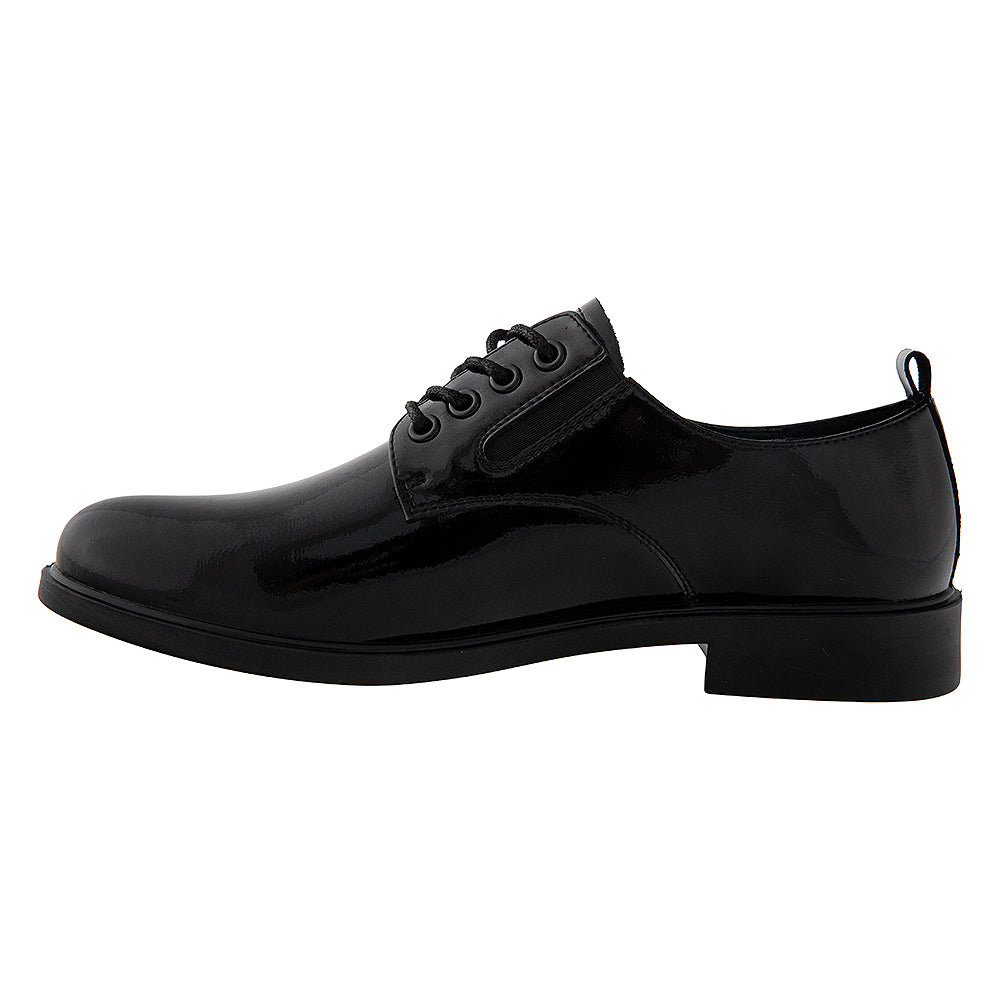 pantofi casual dama piele 200239 negri lac