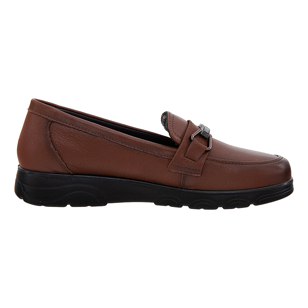 Loafer dama cu talpa groasa 2398 maro