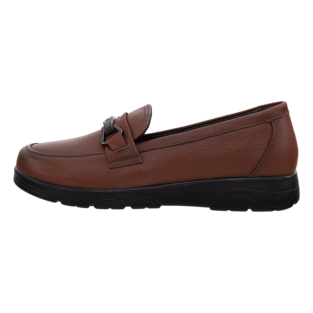 Loafer dama cu talpa groasa 2398 maro