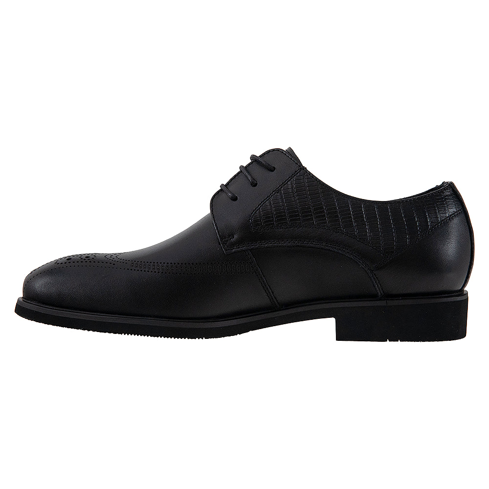 Pantofi derby negri 52301