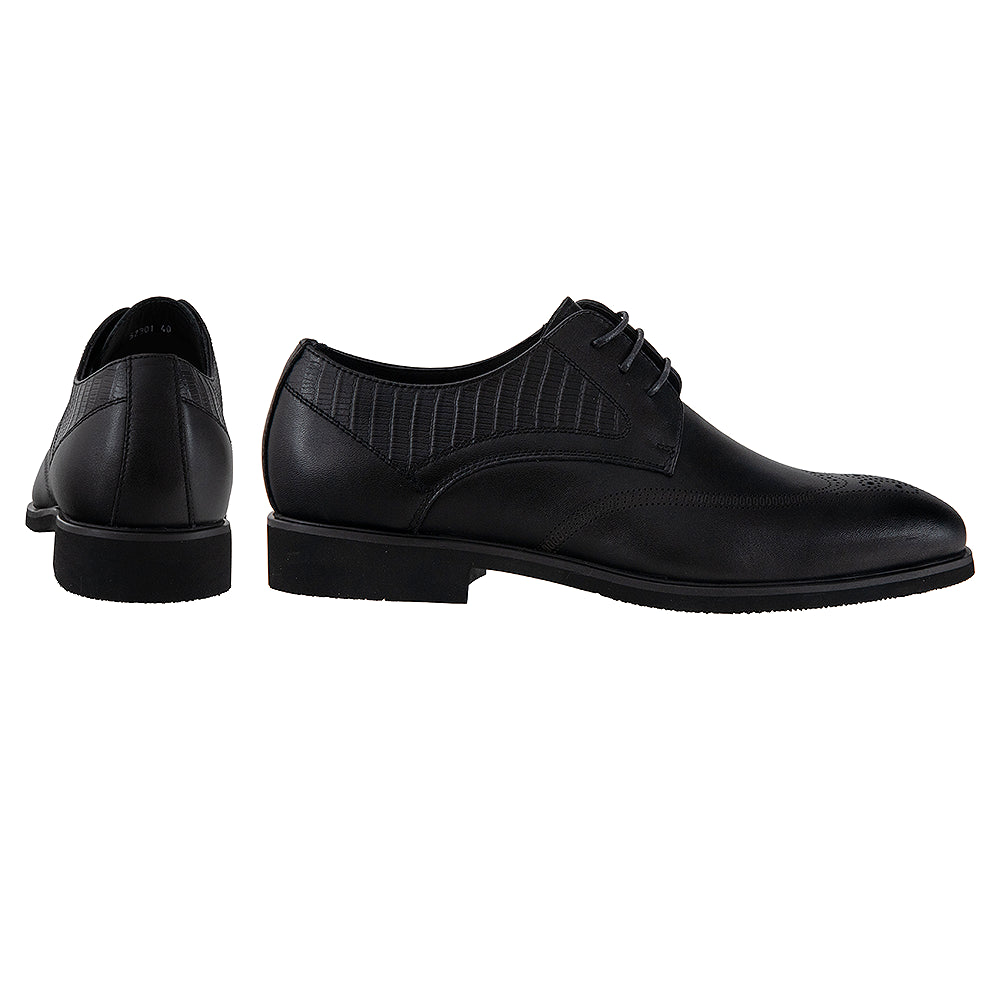 Pantofi derby negri 52301