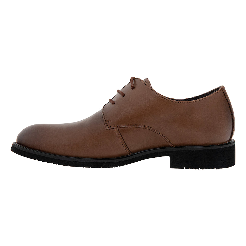 Pantofi Derby maro cu imprimeu 81161