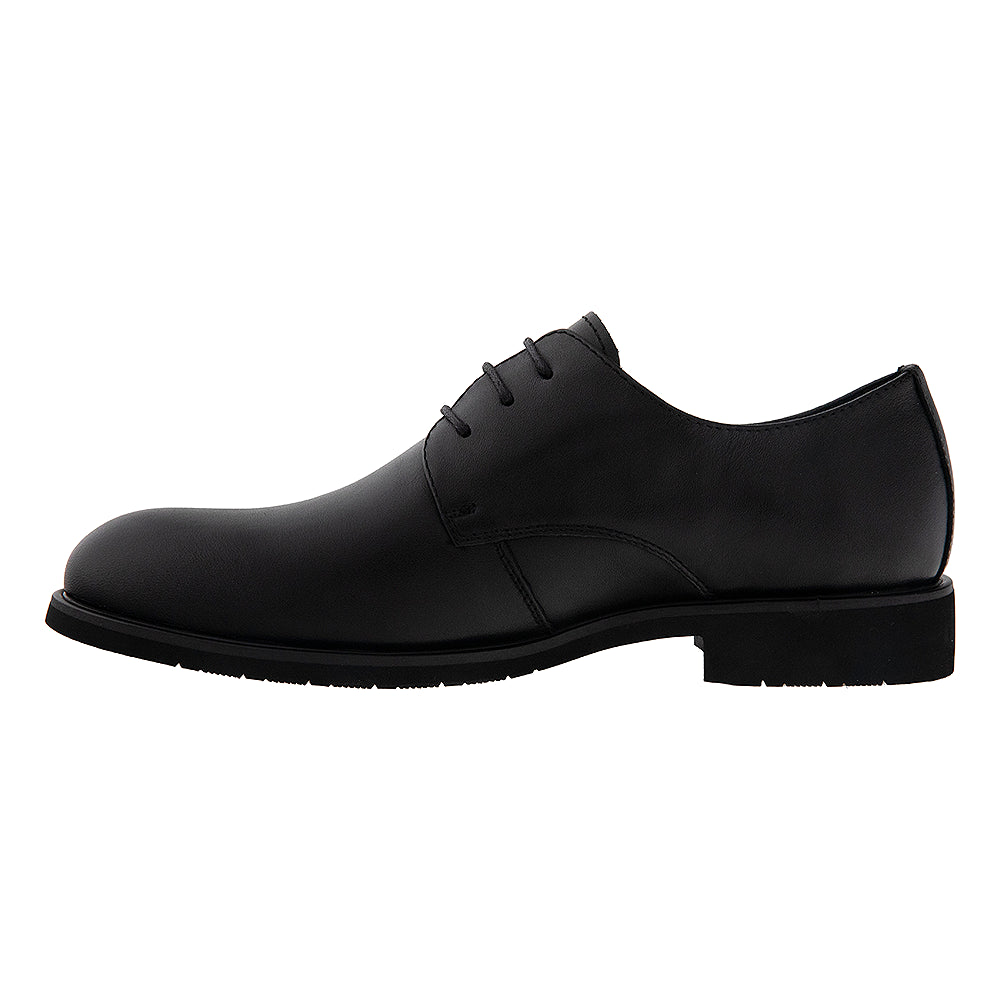 Pantofi Derby negri cu imprimeu 81161