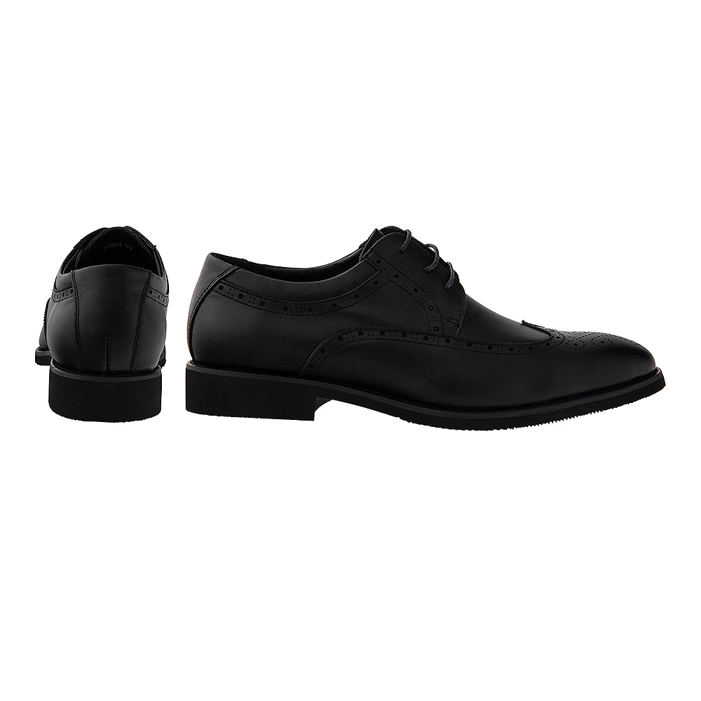 Pantofi Derby Wingtip Brogue Negri 75801