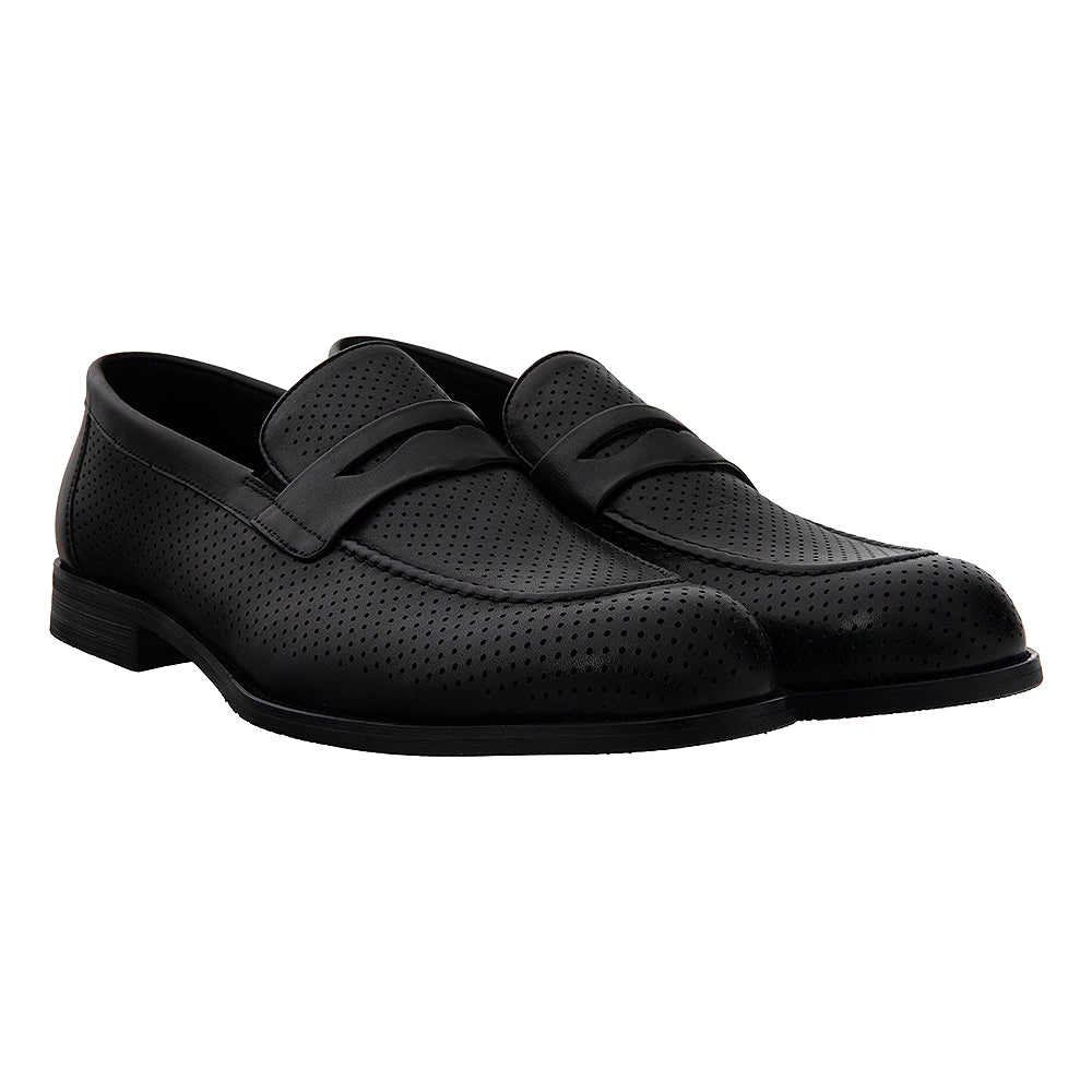mocasini din piele 5206 negri