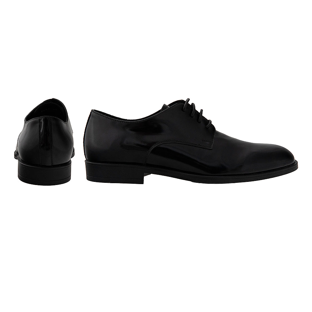 Pantofi eleganți bărbătești 7099 negru semilac