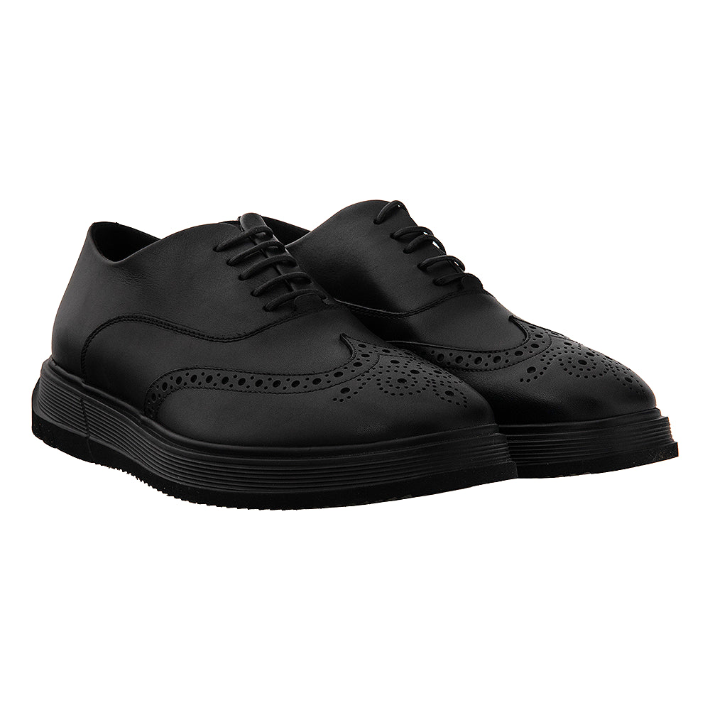 Pantofi negri din piele 7322