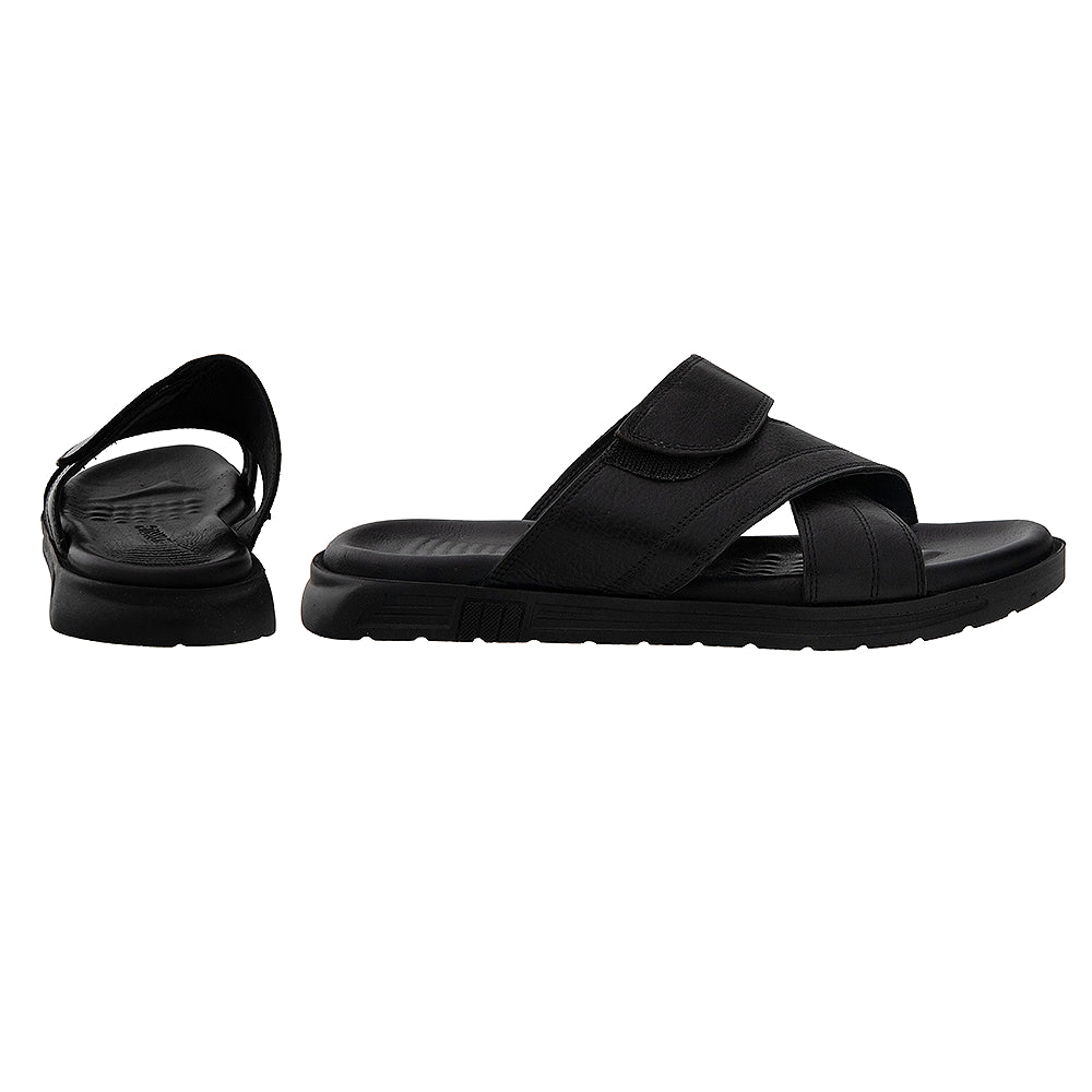 Sandale din piele naturală 1948 negru