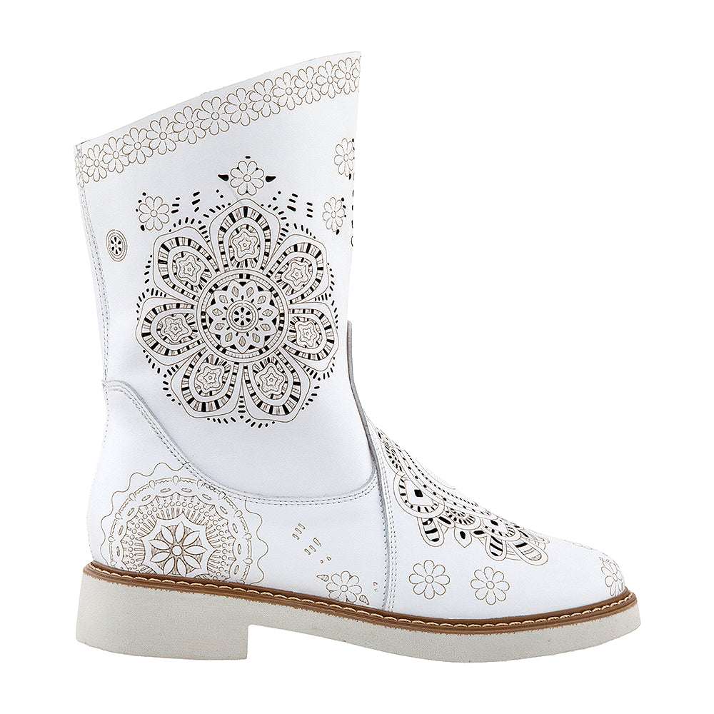 Cizme dama 1101 alb