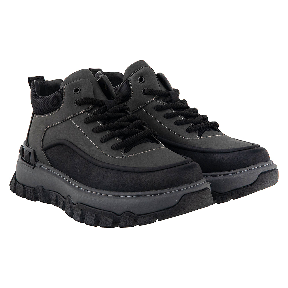 Ghete barbati din piele 01703 gri