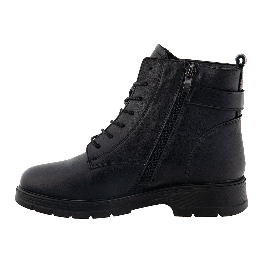 Ghete din piele naturală 7610 negru