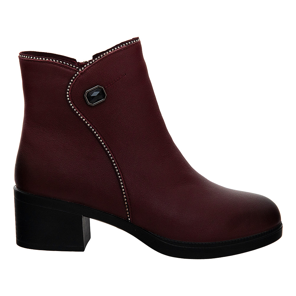 Botine damă 210 vișiniu