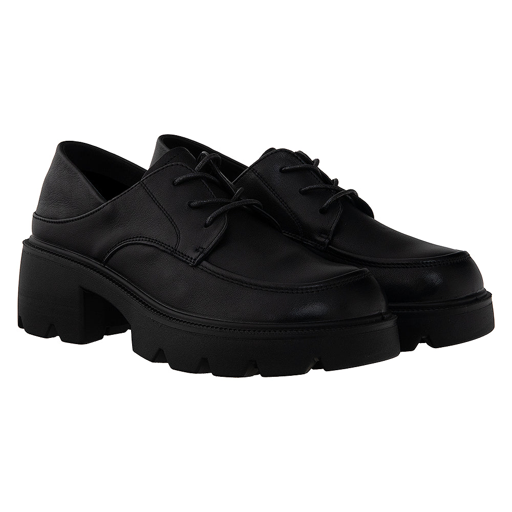 Pantofi de piele 231116 casual negru
