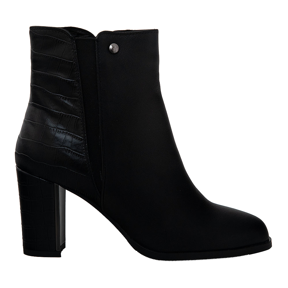 Botine cu toc 469 negru