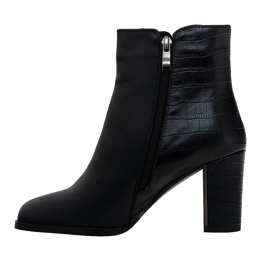 Botine cu toc 469 negru