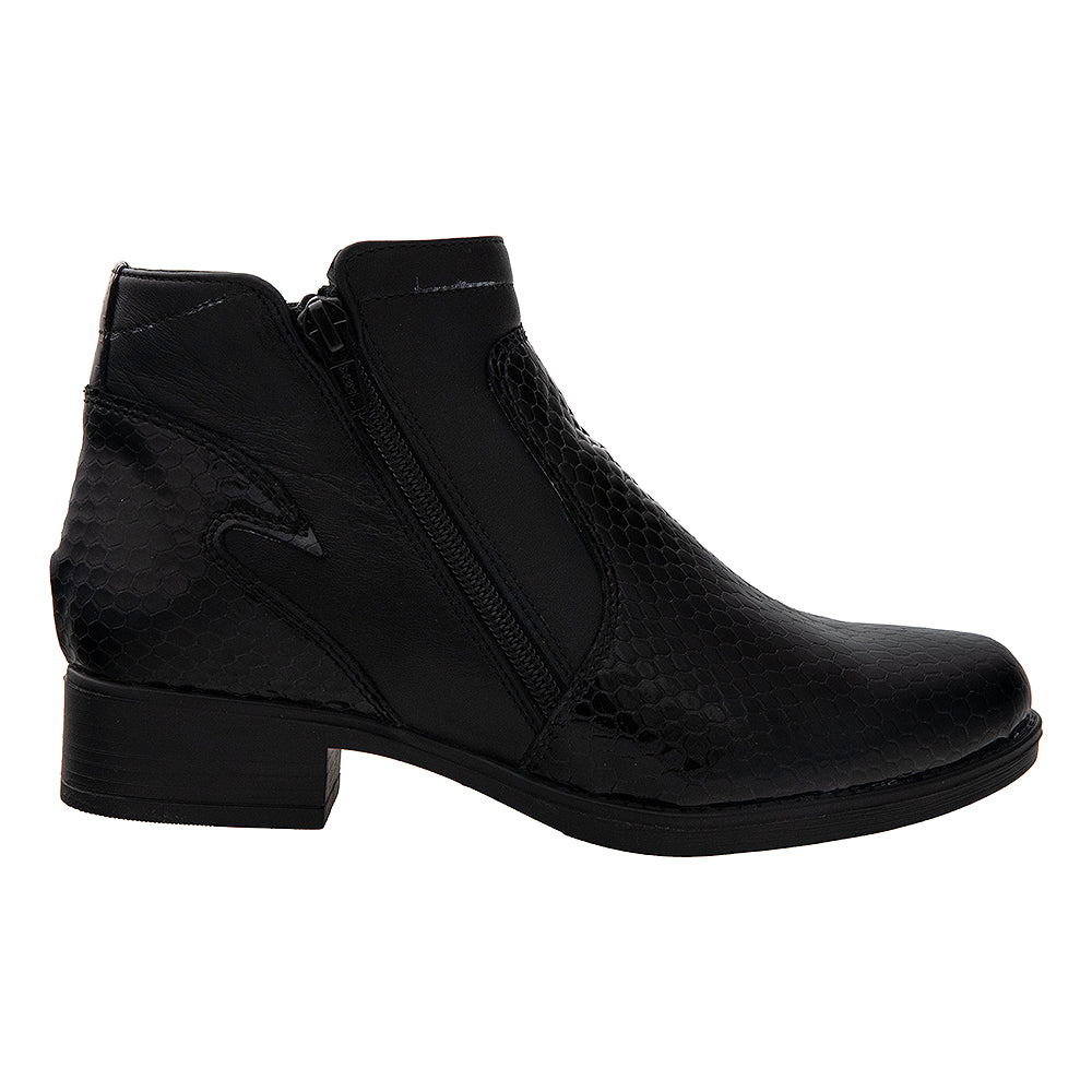 Ghete piele dama 3000 negre lac
