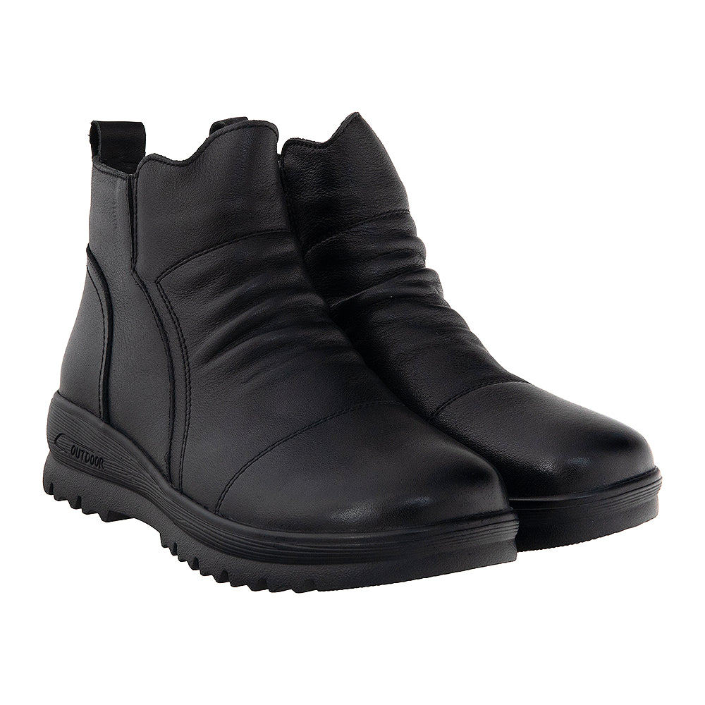 Ghete piele naturală 5850 negru