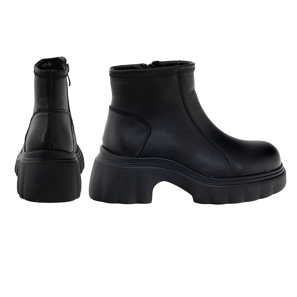 Ghete femei din piele naturală 8908 negru