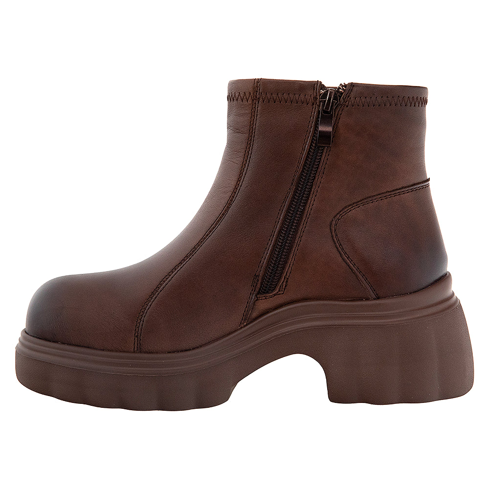 Ghete femei din piele naturală 8908 maro