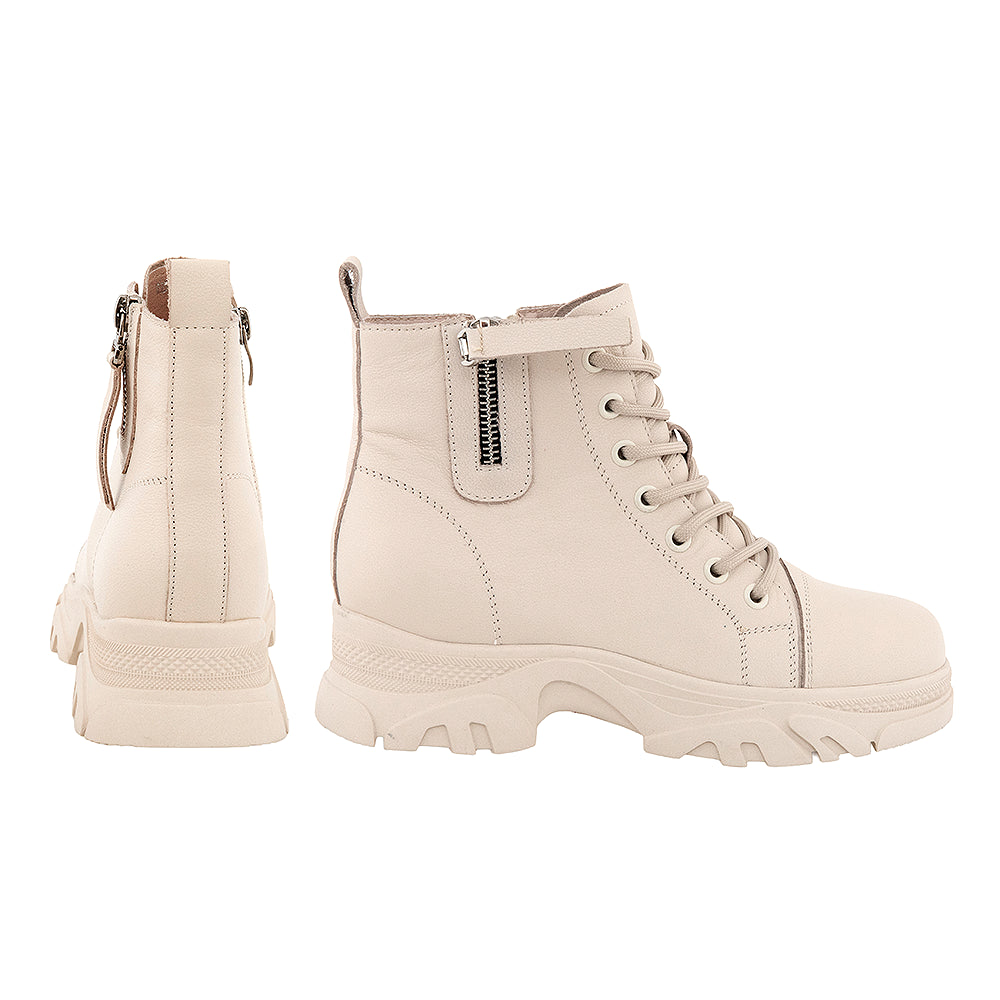 Ghete dama piele 2252 crem