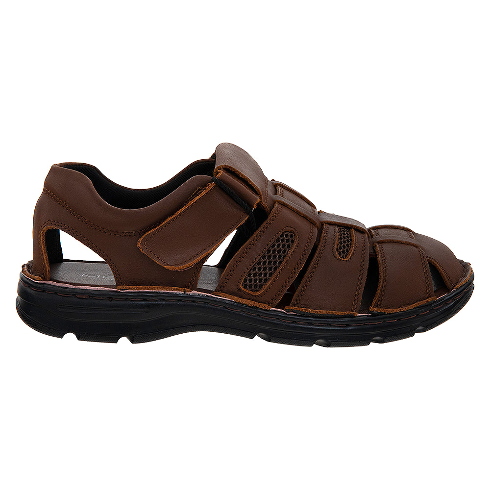 Sandale din piele naturală pentru bărbați ZG23061 maro