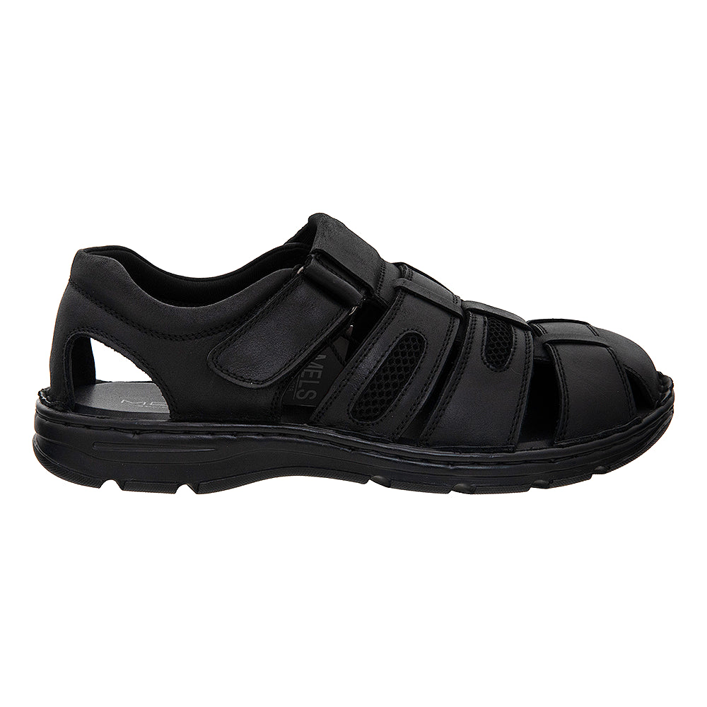 Sandale din piele naturală pentru bărbați ZG23061 negru