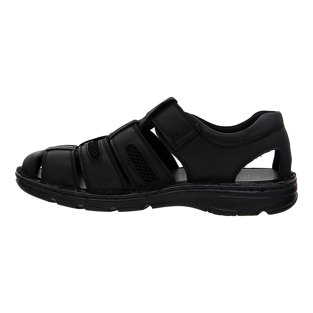 Sandale din piele naturală pentru bărbați ZG23061 negru