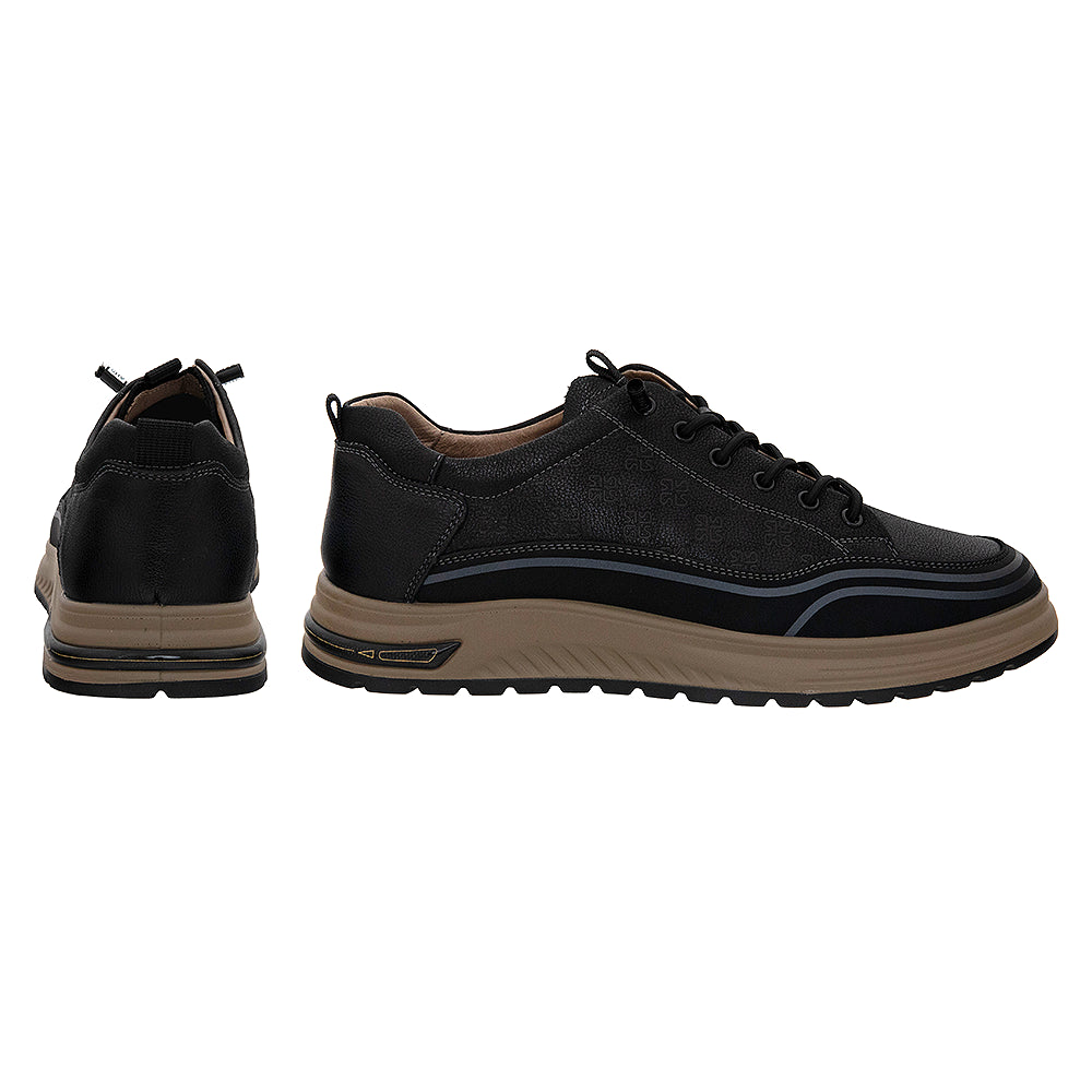 Sneakers negri smart casual 28063