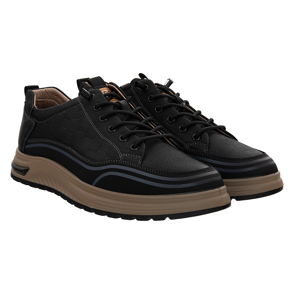 Sneakers negri smart casual 28063
