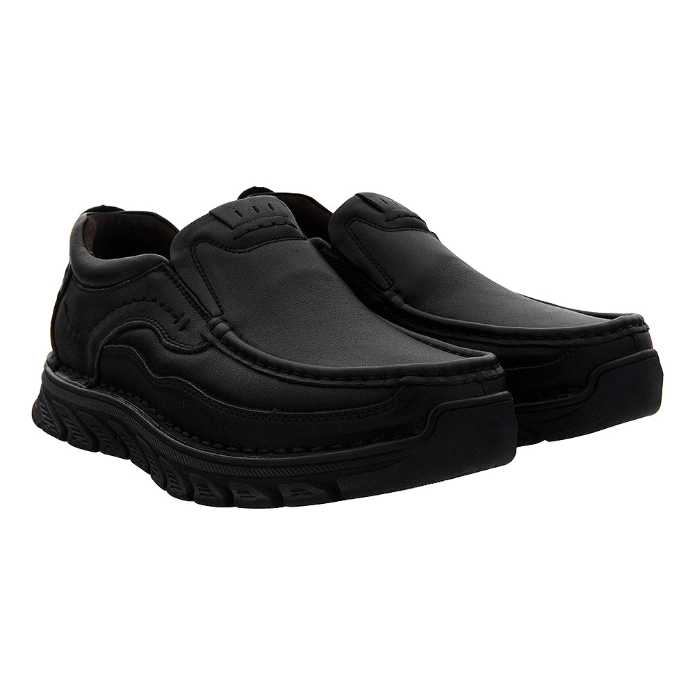 Mocasini piele naturala 85160 negri
