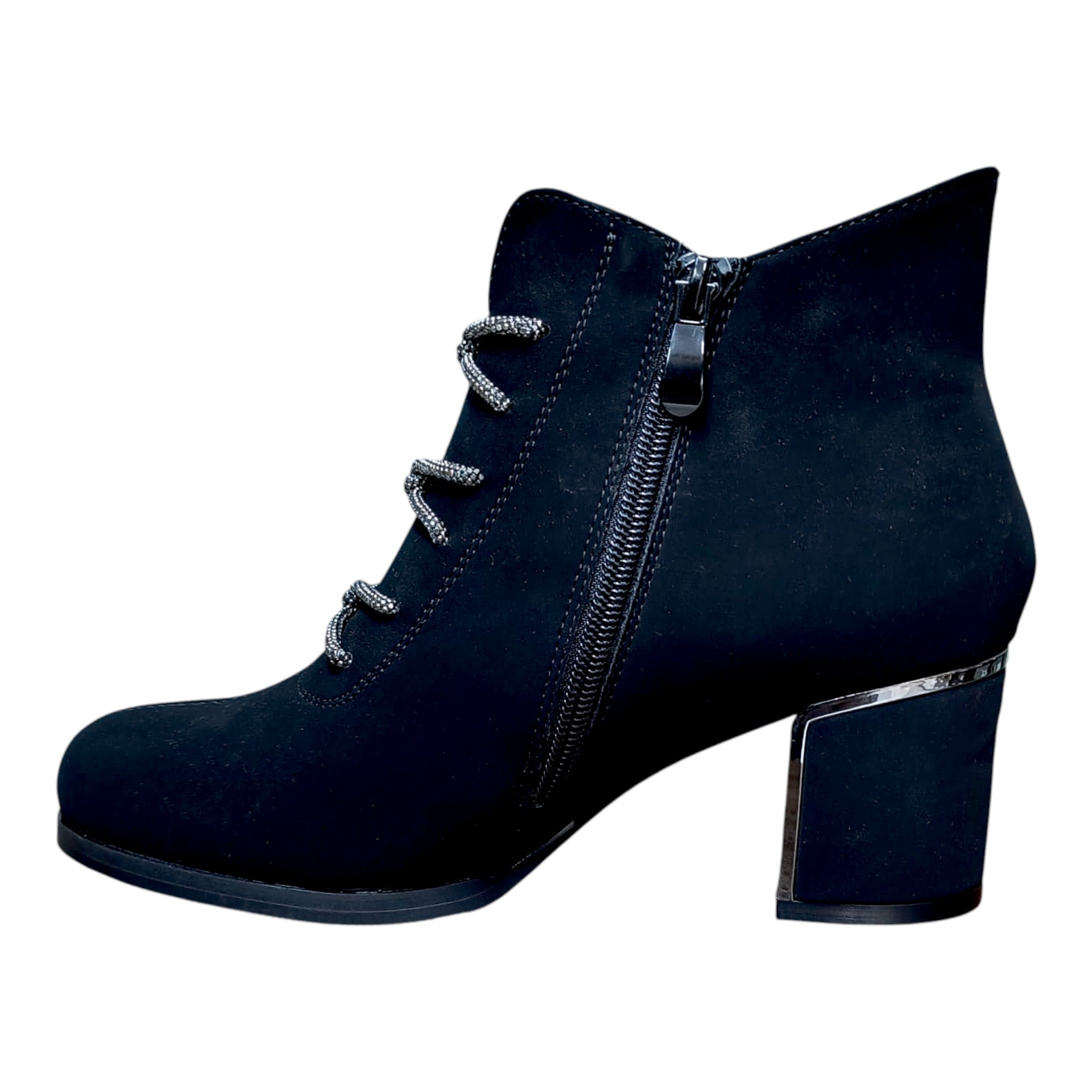 Botine din piele ecologică 15 negre