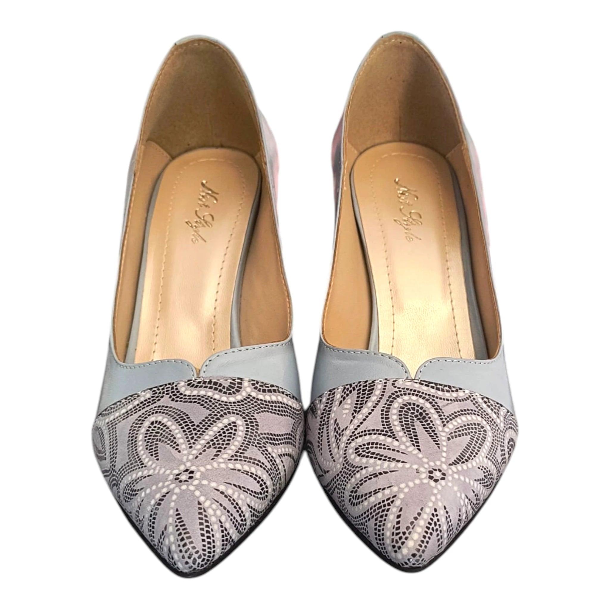 Pantofi cu toc 675 albastru