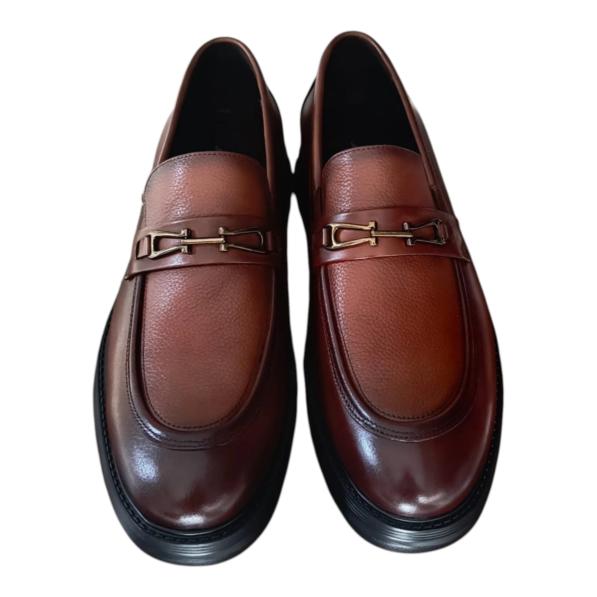 Loafers bărbați 1916108 maro cu  talpă groasă