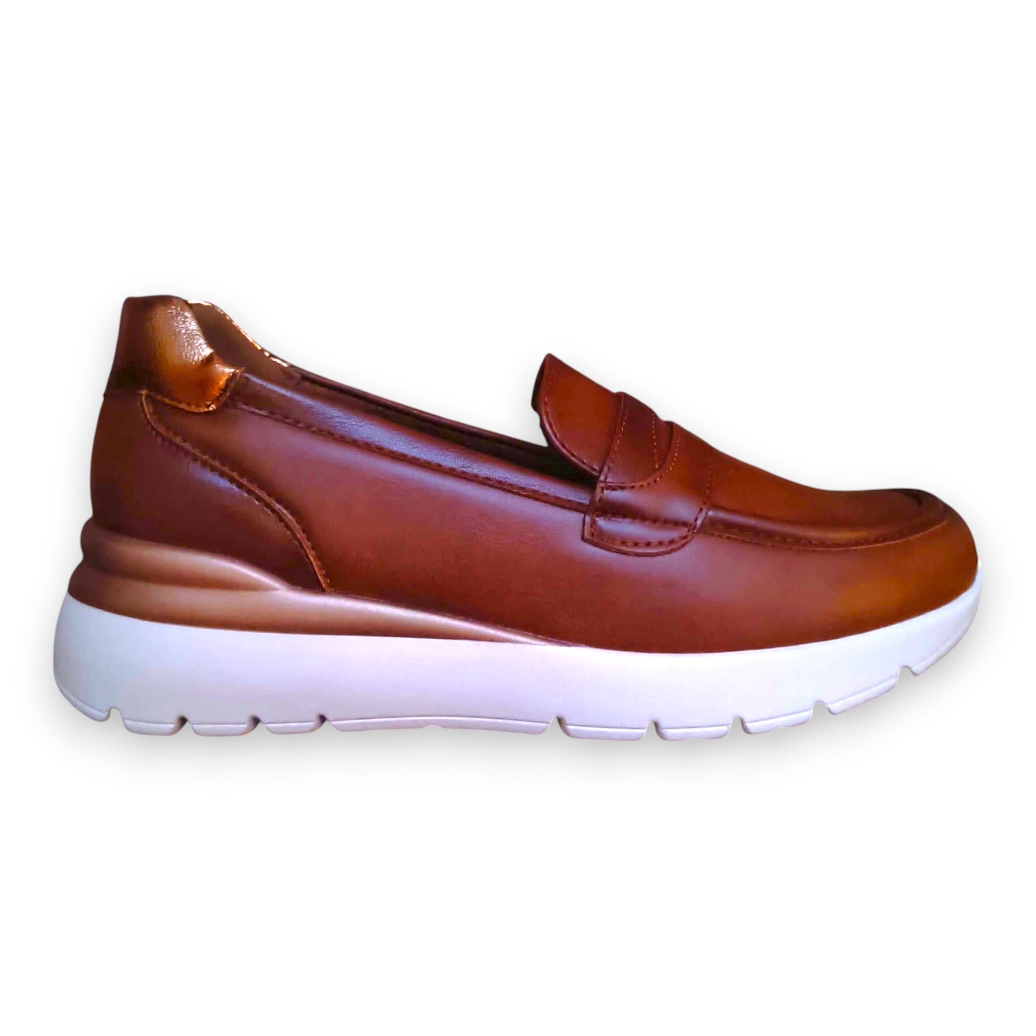 Loafers damă YEHJ-306 maro din piele ecologică