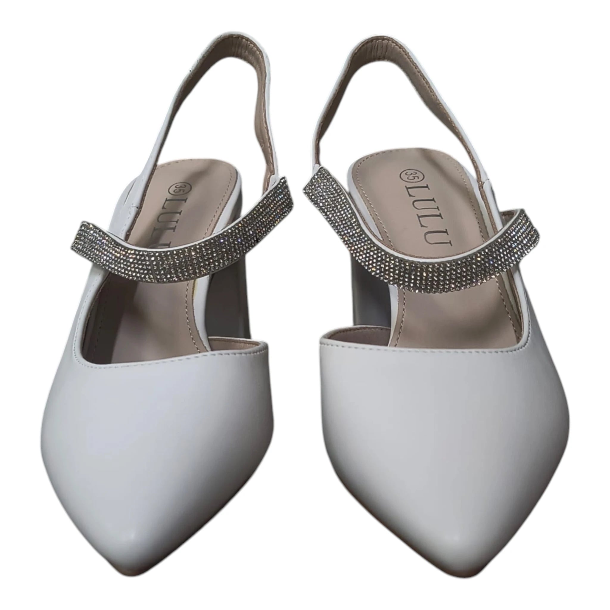 Pantofi damă eleganți albi 14