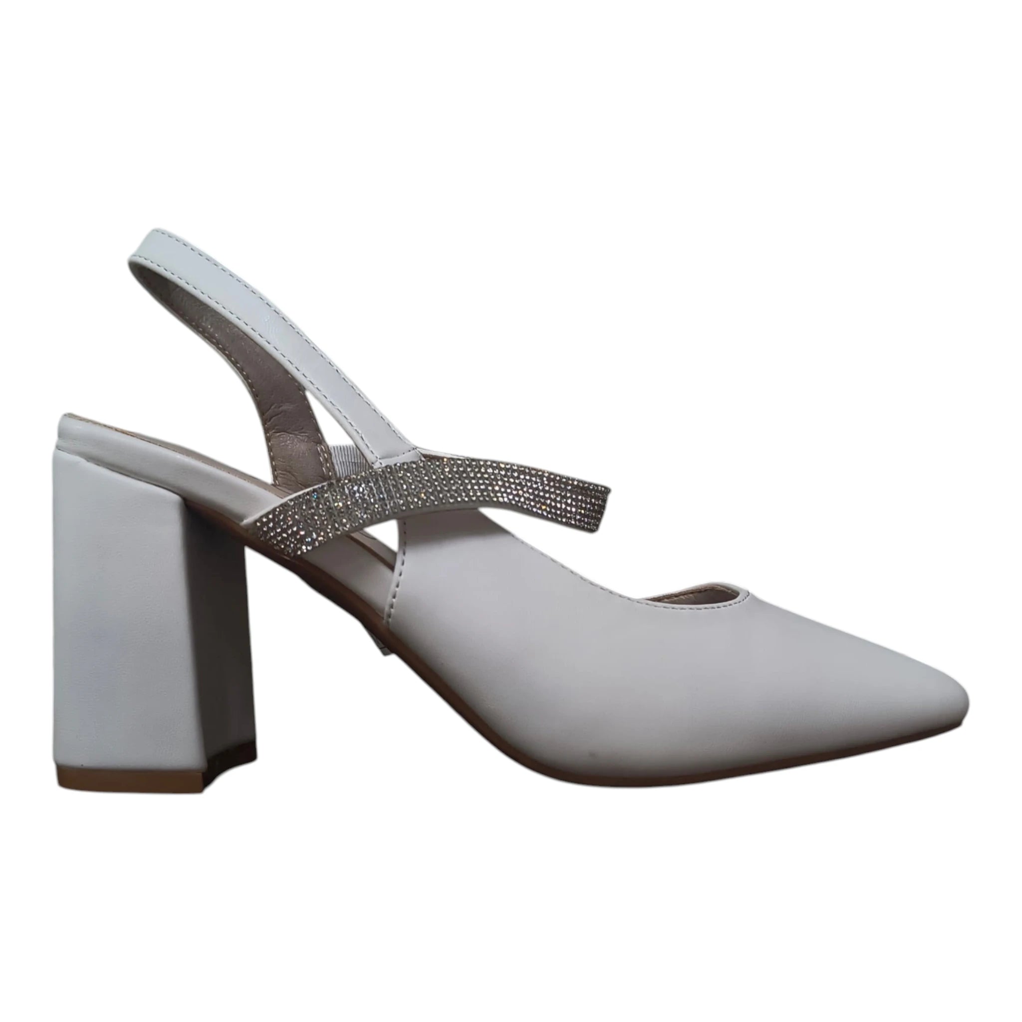 Pantofi damă eleganți albi 14