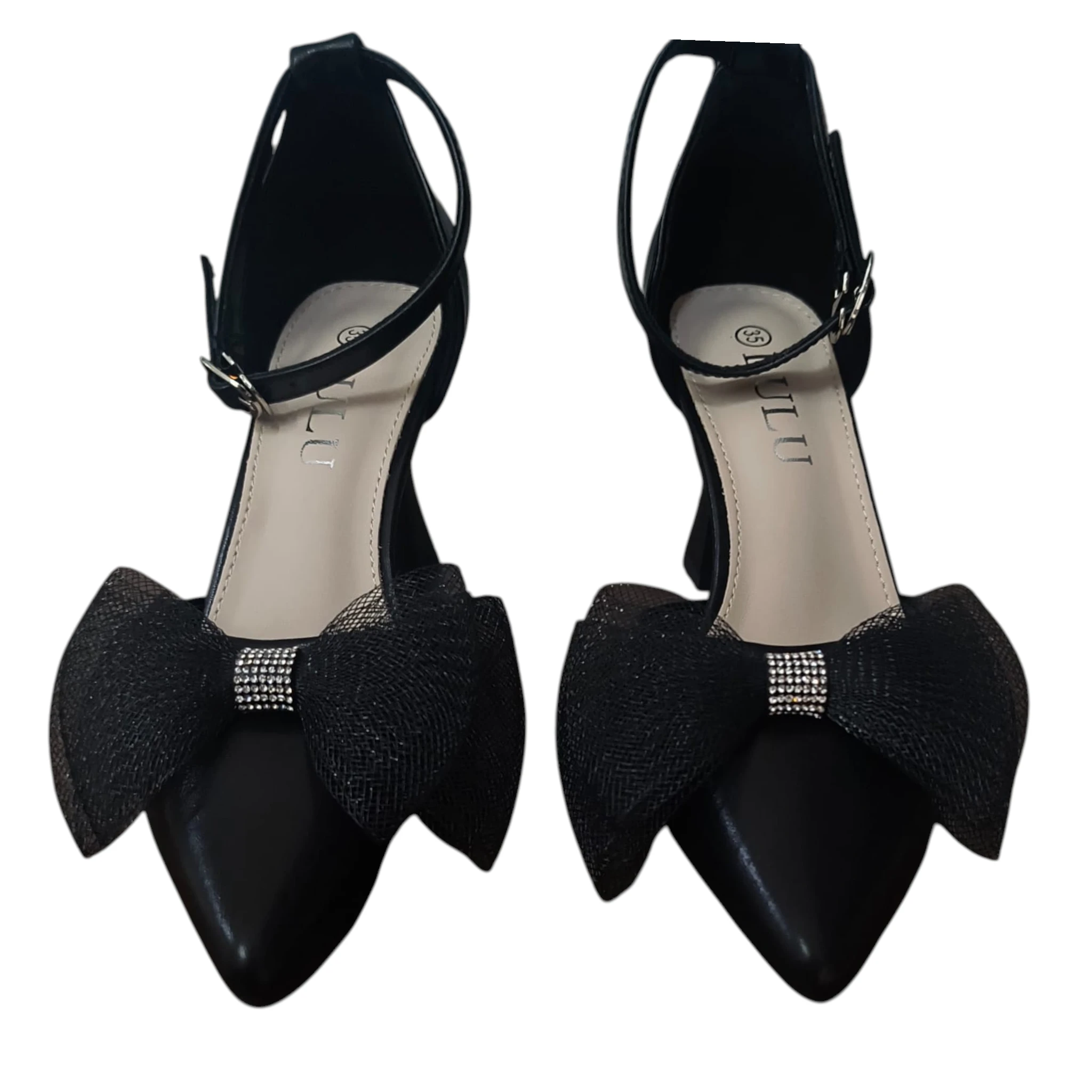 Pantofi damă LU-73 eleganți cu fundă