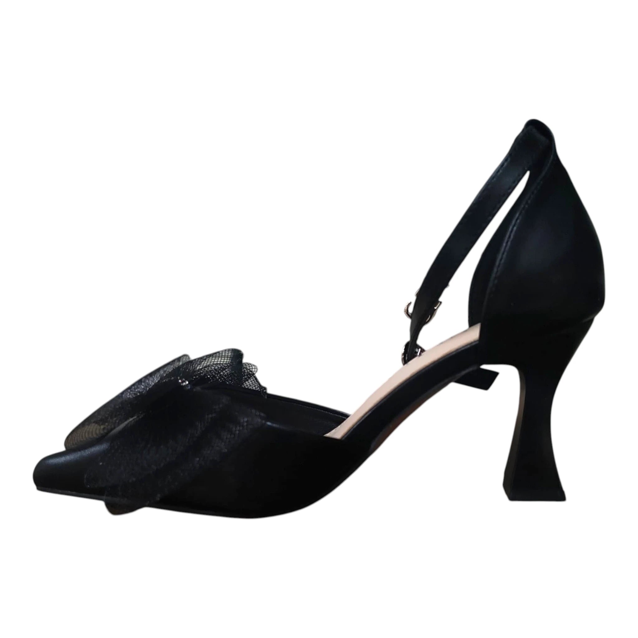 Pantofi damă LU-73 eleganți cu fundă