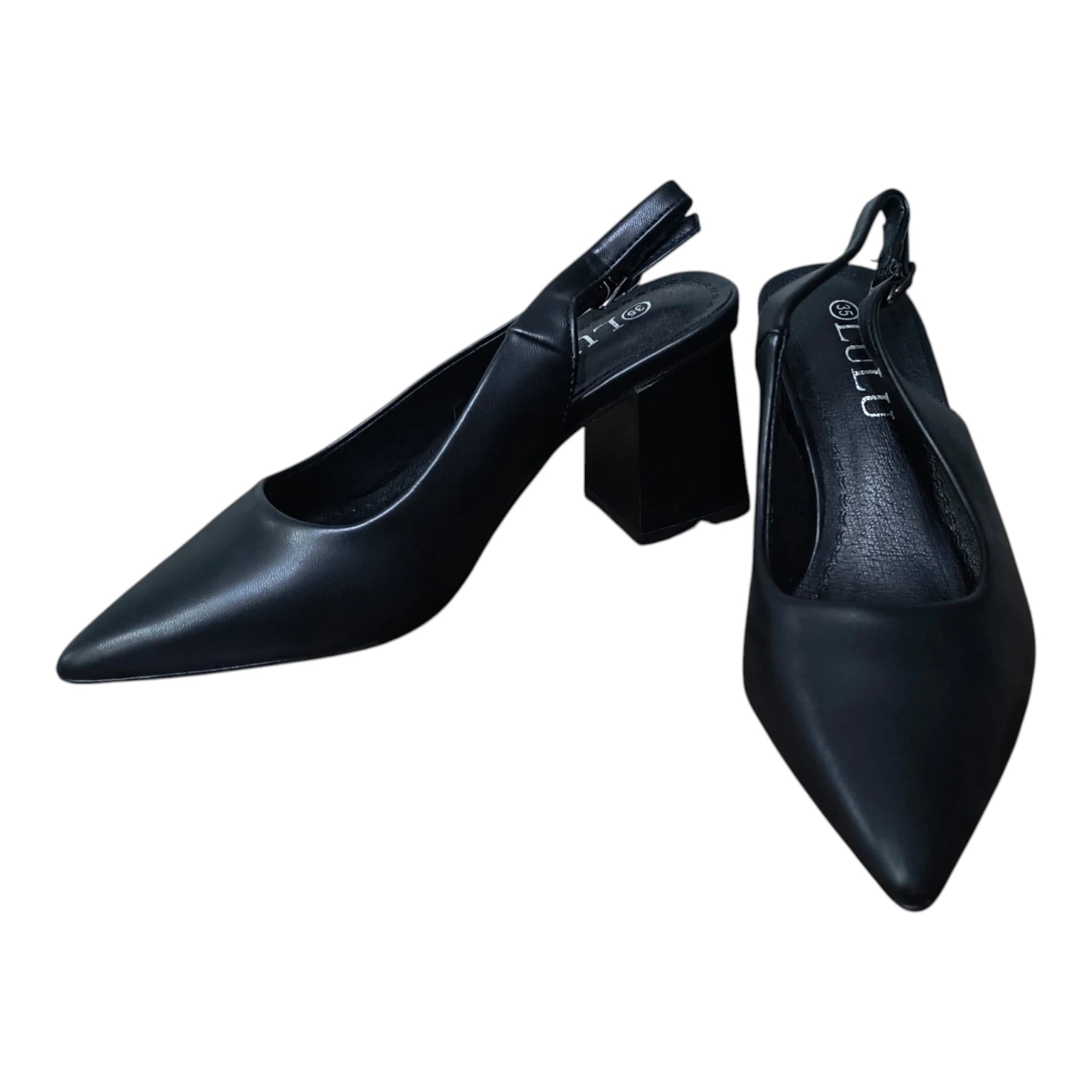 Pantofi damă YH-09 negri slingback