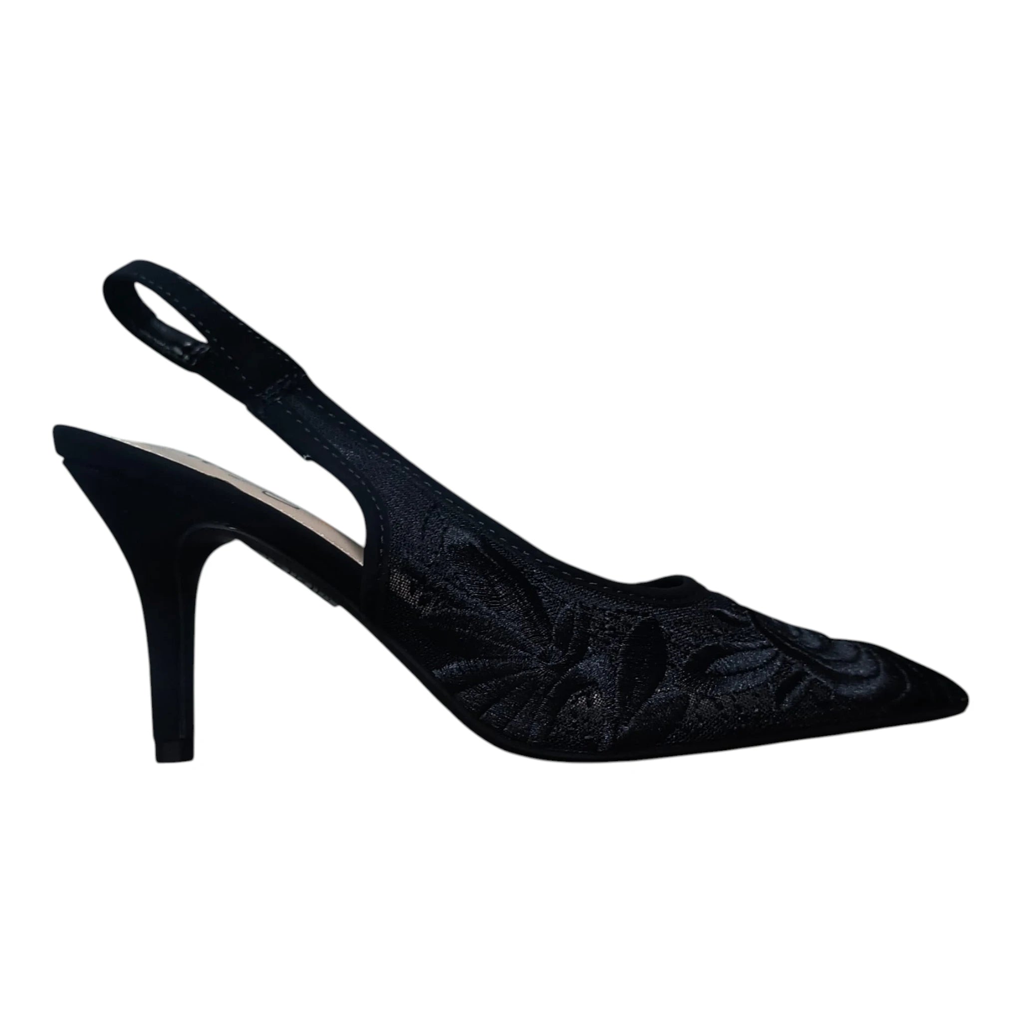 Pantofi brodați 530 negri