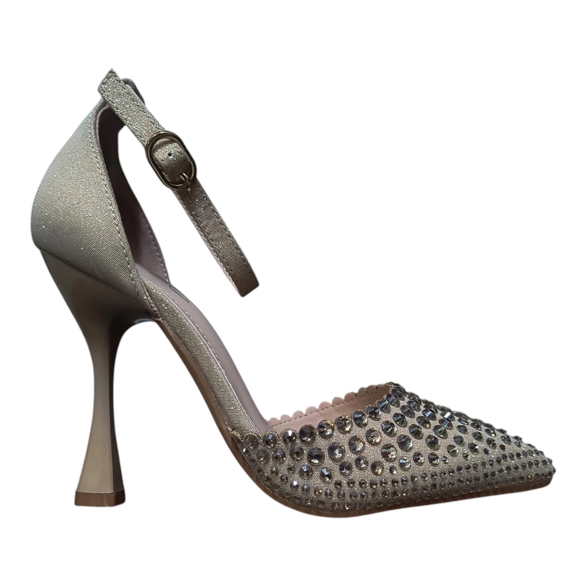 Pantofi eleganți cu ștrasuri 580 auriu