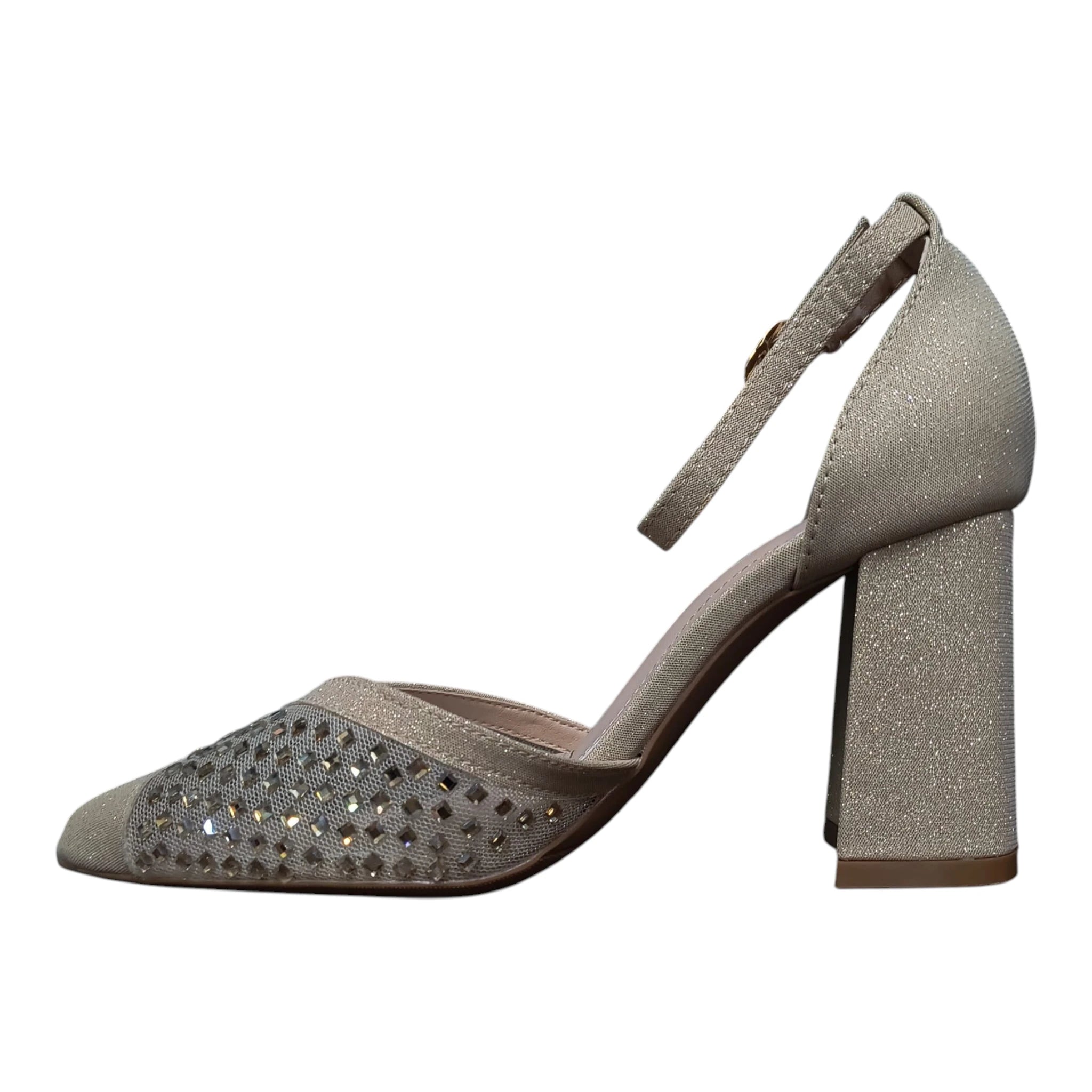 Pantofi eleganți cu ștrasuri 583 auriu