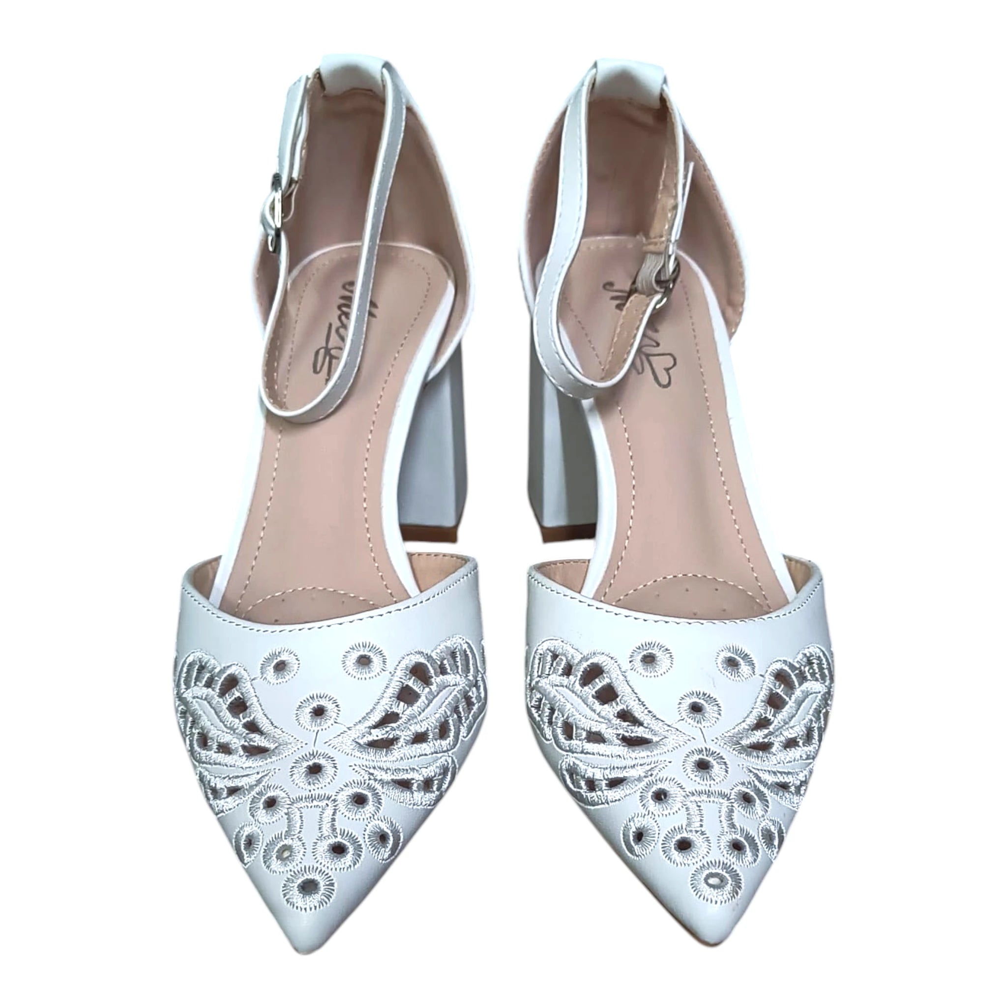 Pantofi eleganți 582 alb