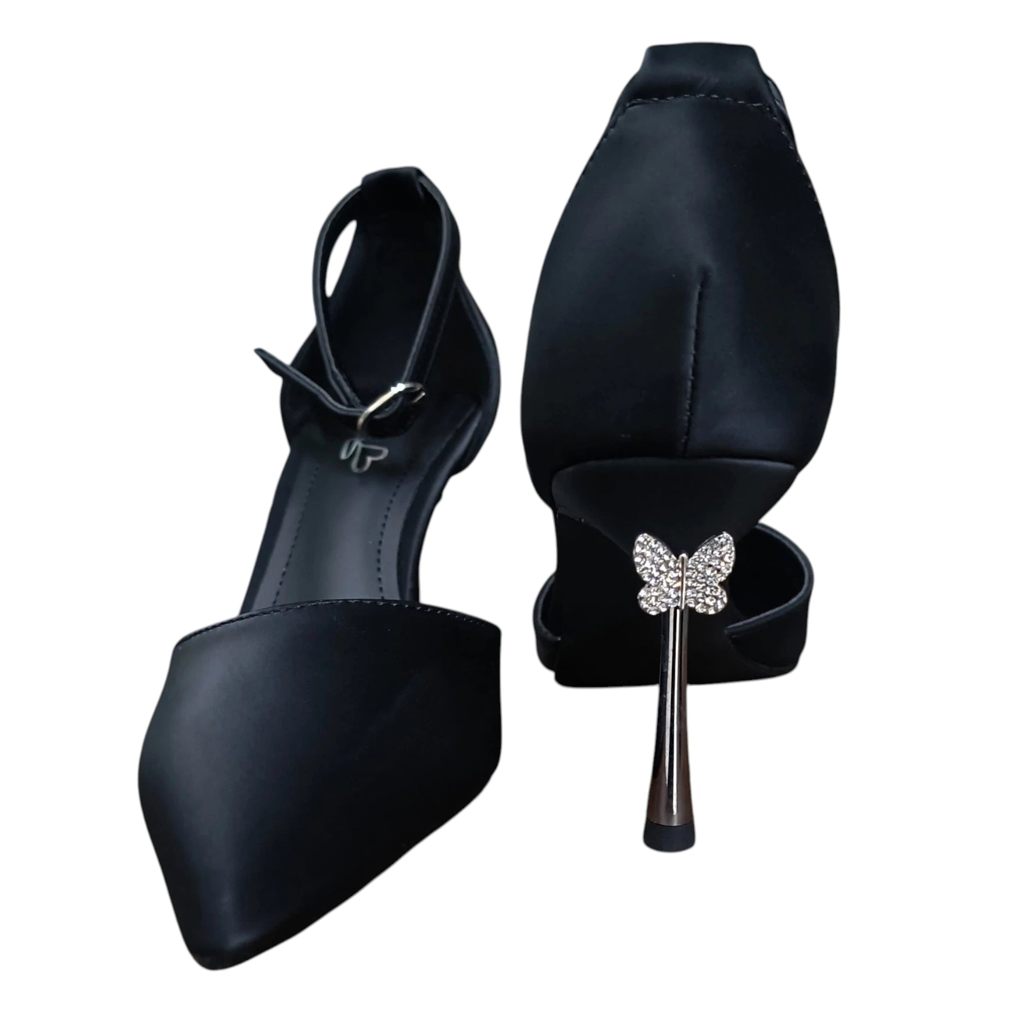 Pantofi 581 negri toc fluture