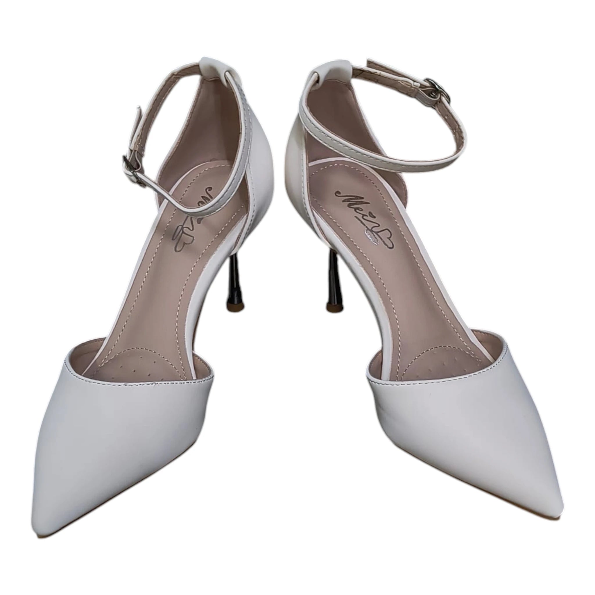 Pantofi 581 bej toc fluture