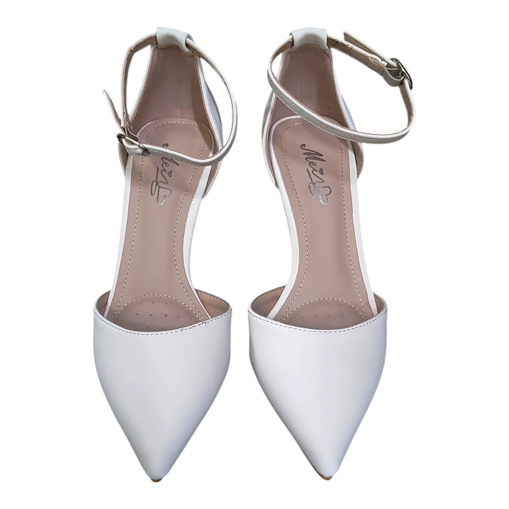 Pantofi 581 bej toc fluture
